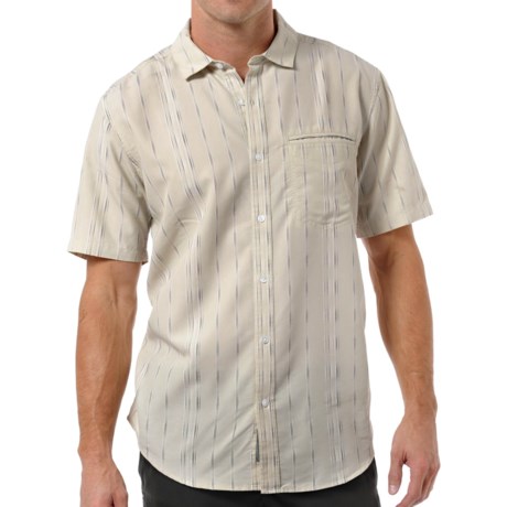 53%OFF メンズカジュアルシャツ ホーニートードCardsharkシャツ - UPF 35+、テンセル（R）、（男性用）半袖 Horny Toad Cardshark Shirt - UPF 35+ TENCEL(R) Short Sleeve (For Men)